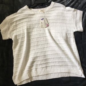 Peyton Primrose blouse/short sleeve sweater 1X